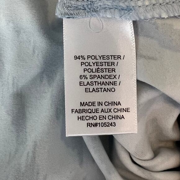 Bobeau Zebra Striped Blue & White Shirt Size 2X - Picture 7 of 7